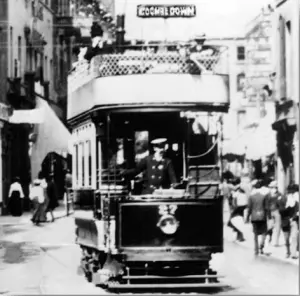 Bath tram to Combe Down (Photo courtesy of the Tramways and Light Railway Society)
