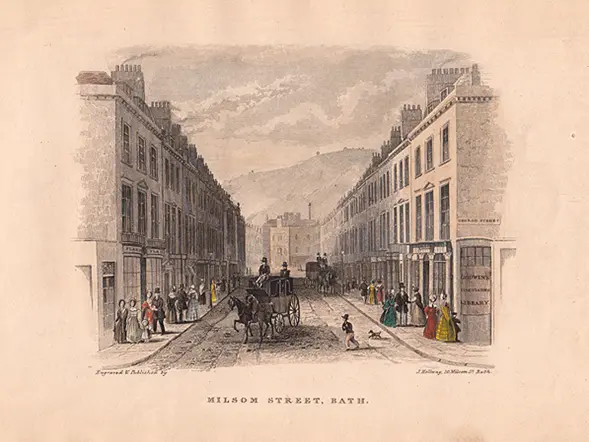 Milsom Street, Bath about 1830