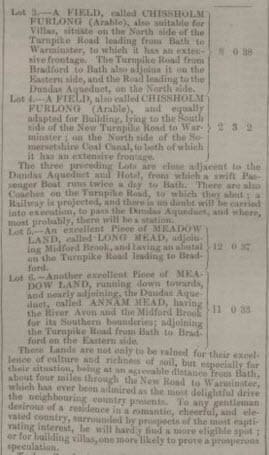 the john ovens thomas estate sale bath chronicle and weekly gazette thursday 16 april 1846 3