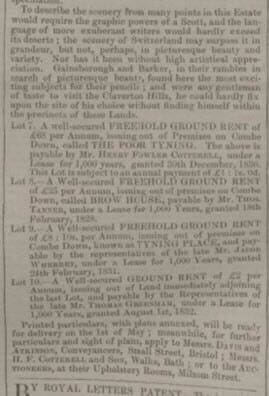 the john ovens thomas estate sale bath chronicle and weekly gazette thursday 16 april 1846 4