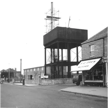 Bradford Road water tank in Combe Down 1950s