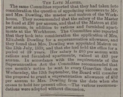mrs dowling and bath board of guardians bath chronicle and weekly gazette thursday 2 august 1888