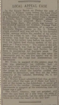 Vickery v Vickery - Bath Chronicle and Weekly Gazette - Thursday 22 February 1906