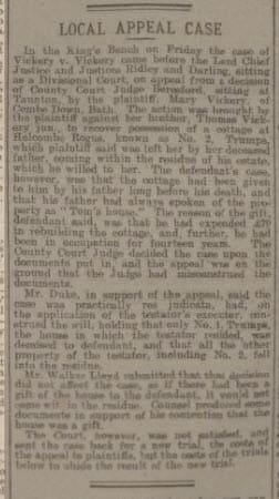 vickery v vickery bath chronicle and weekly gazette thursday 22 february 1906