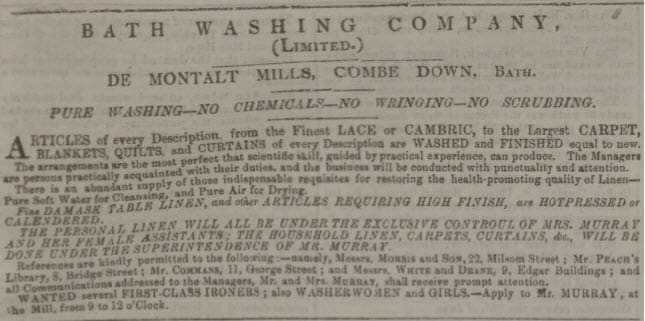 bath washing company bath chronicle and weekly gazette thursday 24 march 1859