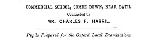 charles harril commercial school 1876