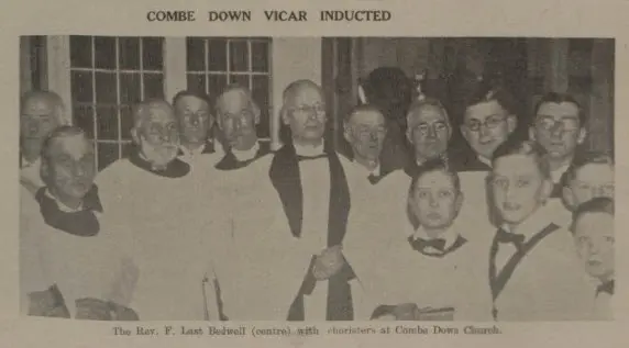 Combe Down vicar inducted - Bath Chronicle and Weekly Gazette - Saturday 27 January 1934