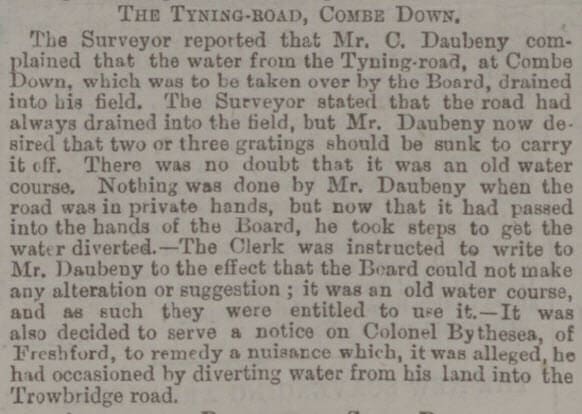 Daubeney's complaint - Bath Chronicle and Weekly Gazette - Thursday 23 September 1886