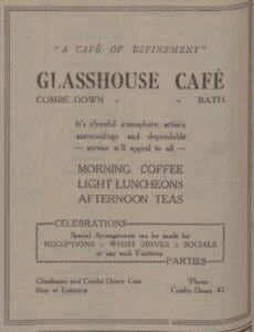 glasshouse cafe bath chronicle and weekly gazette saturday 26 october 1929 230x300