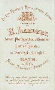 Henry Lambert of Milsom Street and Fountain Buildings