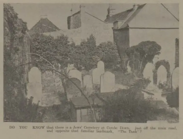 Jewish cemetery - Bath Chronicle and Weekly Gazette - Saturday 24 August 1935