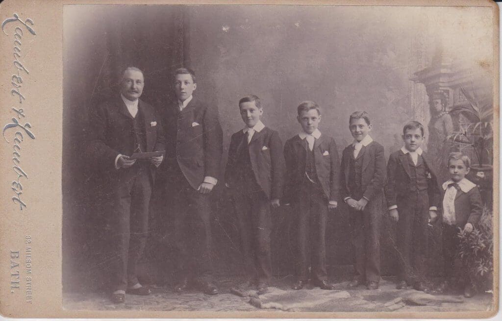 francis henry milsom with his sons cecil francis algernon charles stroud eric sidney harry lincoln edward winfrid 1024x655
