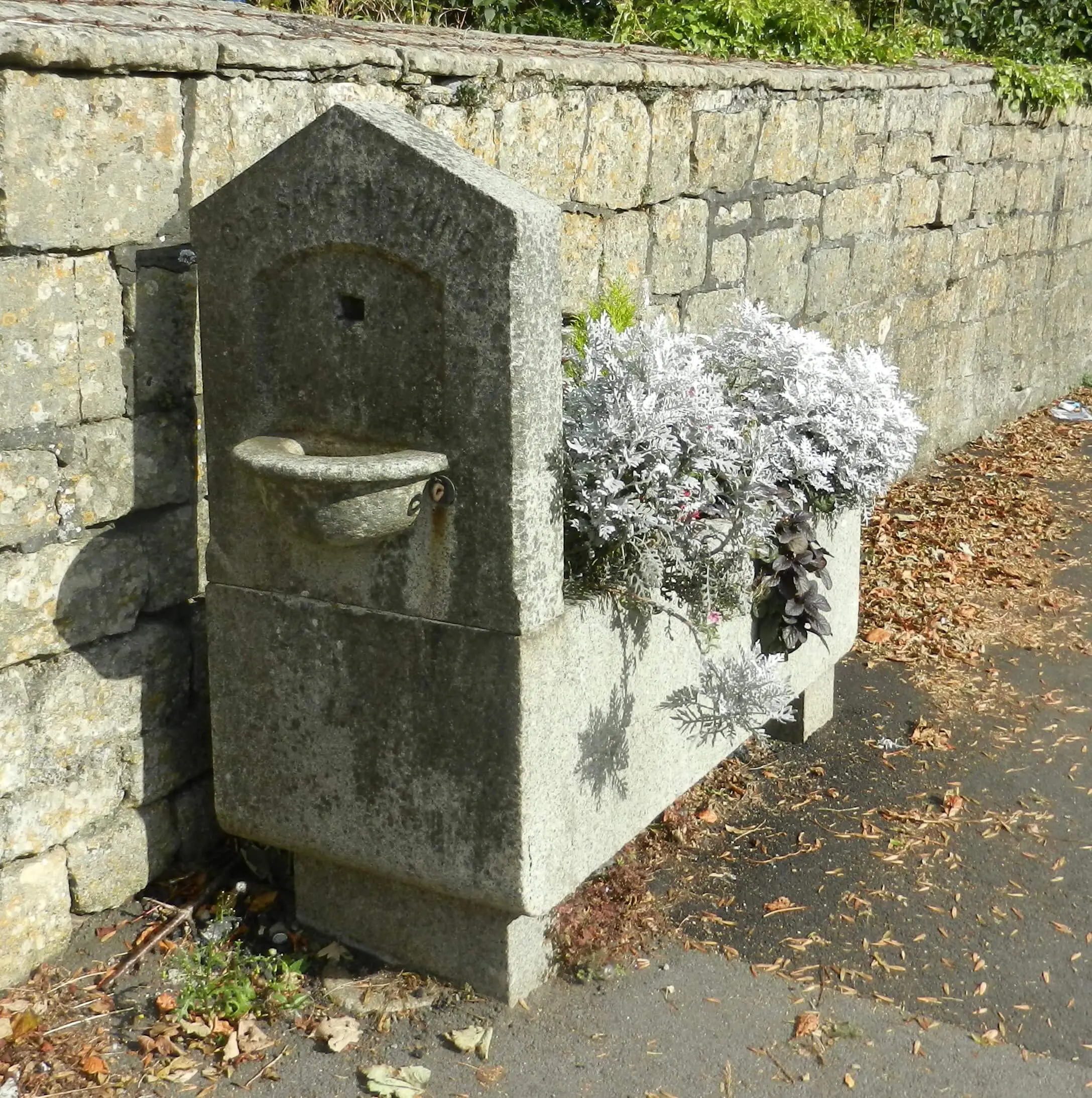 Old horse trough on North Road fountain