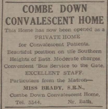 Combe Down Convalescent Home - Bath Chronicle and Weekly Gazette - Saturday 28 June 1947