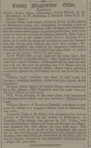 Sibley et al in court - Bath Chronicle and Weekly Gazette - Thursday 23 April 1863