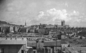 bath panorama from railway just west of station 1958 still showing bomb damage 300x186