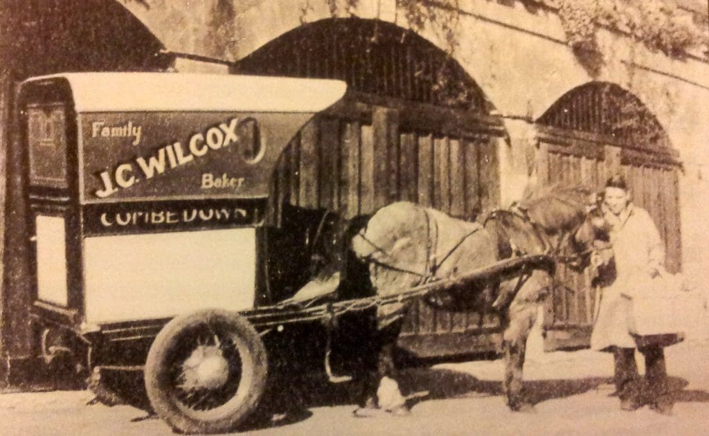j c wilcox combe down baker delivering at southstoke early 1900s 1024x630