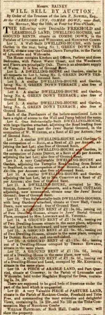 greendown terrace bath chronicle and weekly gazette thursday 28 april 1853 342x1024