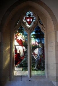 Holy Trinity church memorial window for Capt Charles John Odinel Daubeney (1895 – 1917)