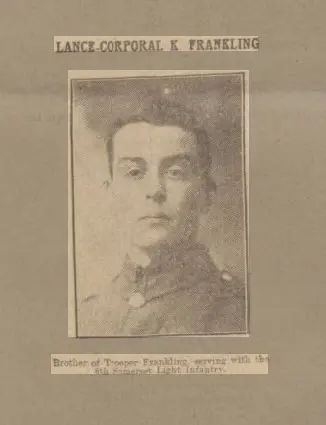 Kendrick Philip Frankling - Bath Chronicle and Weekly Gazette - Saturday 6 March 1915