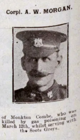 Corporal A W Morgan - Bath Chronicle and Weekly Gazette - Saturday 7 April 1917