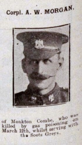 corporal a w morgan bath chronicle and weekly gazette saturday 7 april 1917