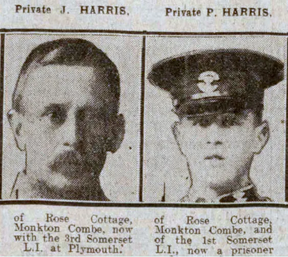 Harris brothers - Bath Chronicle and Weekly Gazette - Saturday 31 July 1915