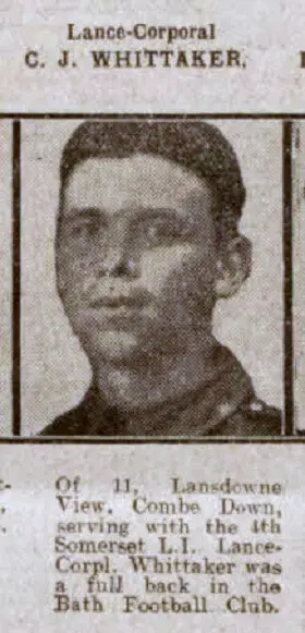 L Corp C J Whitaker - Bath Chronicle and Weekly Gazette - Saturday 14 August 1915