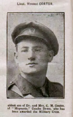Lt Vincent Coates - Bath Chronicle and Weekly Gazette - Saturday 30 September 1916