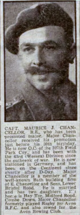 Maurice J Chancellor who lived at Hay Tor, Midford Road, Combe Down