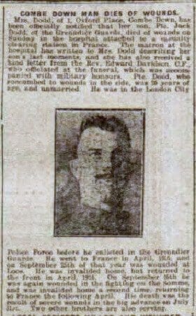 private jack dodd bath chronicle and weekly gazette saturday 8 september 1917