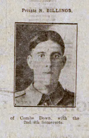 Private N Billings - Bath Chronicle and Weekly Gazette - Saturday 20 November 1915