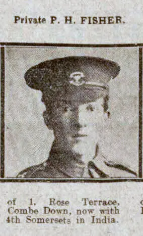 Private P H Fisher - Bath Chronicle and Weekly Gazette - Saturday 12 June 1915