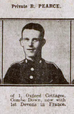 Private R Pearce - Bath Chronicle and Weekly Gazette - Saturday 24 April 1915