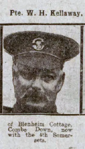 Private W H Kellaway - Bath Chronicle and Weekly Gazette - Saturday 21 August 1915