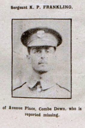 Sergeant K P Frankling - Bath Chronicle and Weekly Gazette - Saturday 23 September 1916