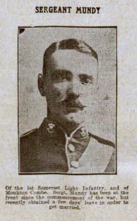 Sergeant Mundy - Bath Chronicle and Weekly Gazette - Saturday 20 February 1915