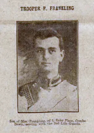 Trooper F Franklin - Bath Chronicle and Weekly Gazette - Saturday 6 March 1915