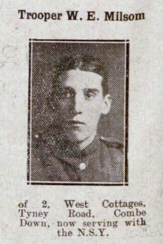 Trooper W E Milsom - Bath Chronicle and Weekly Gazette - Saturday 22 December 1917