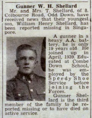 William Henry Shellard - Bath Chronicle and Weekly Gazette - Saturday 18 April 1942