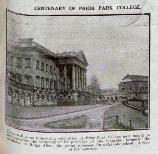 Centenary of Prior Park College - Bath Chronicle and Weekly Gazette - Saturday 23 November 1929