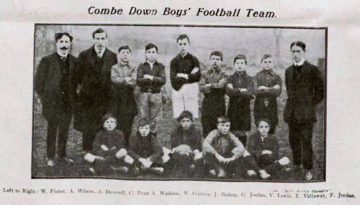 Combe Down boys football team - Bath Chronicle and Weekly Gazette - Saturday 11 April 1914