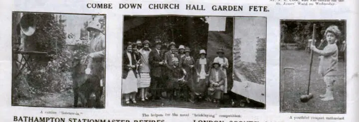 Combe Down church hall garden fete - Bath Chronicle and Weekly Gazette - Saturday 1 August 1925