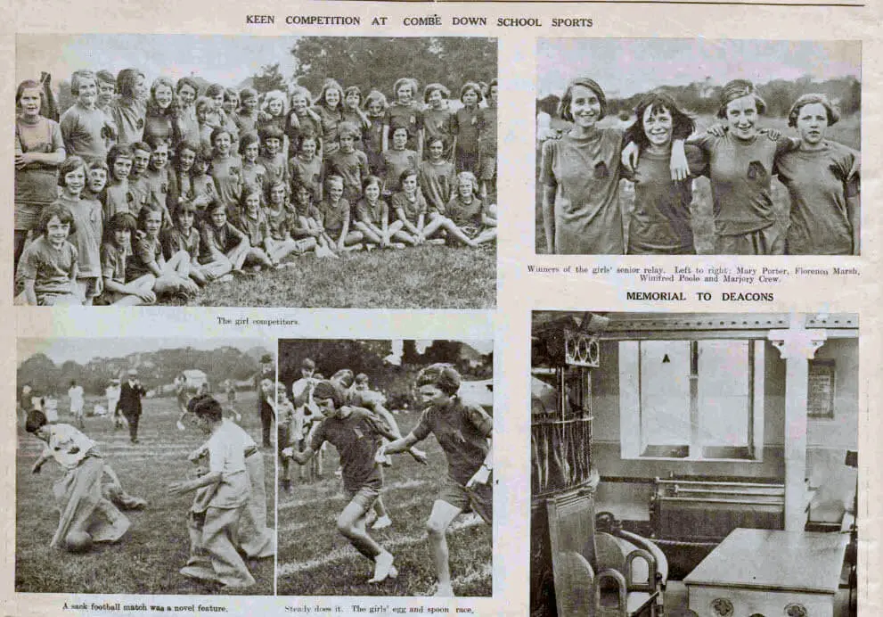 Combe Down school sports photos - Bath Chronicle and Weekly Gazette - Saturday 27 July 1935