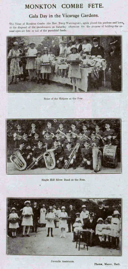 Monkton Combe fete - Bath Chronicle and Weekly Gazette - Saturday 10 September 1921