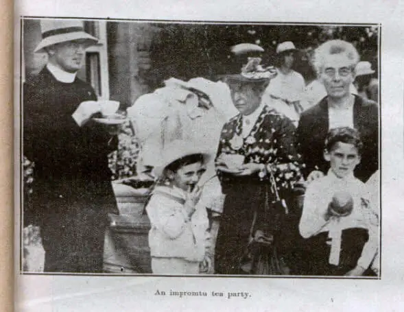 Monkton Combe garden fete tea party - Bath Chronicle and Weekly Gazette - Saturday 14 July 1923