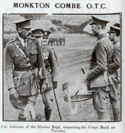 Monkton Combe OTC inspection - Bath Chronicle and Weekly Gazette - Saturday 12 July 1924