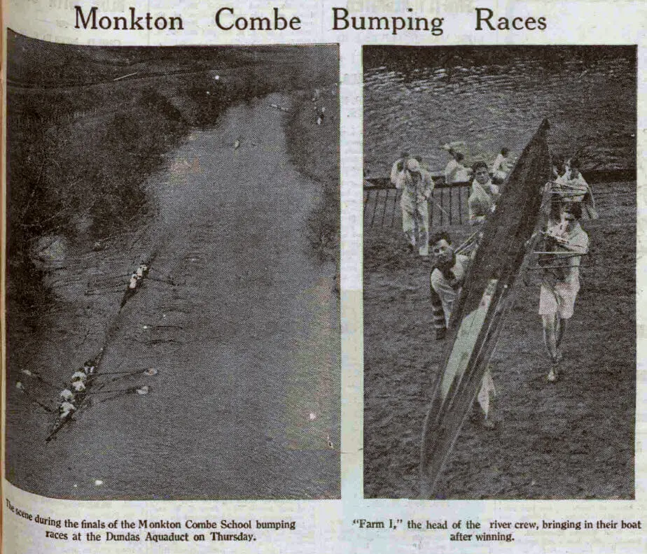 Monkton Combe school bumping races - Bath Chronicle and Weekly Gazette - Saturday 16 March 1929