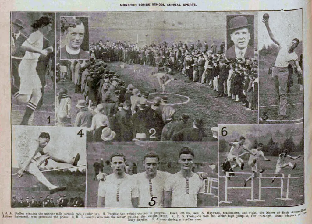 Monkton Combe school sports - Bath Chronicle and Weekly Gazette - Saturday 13 April 1929