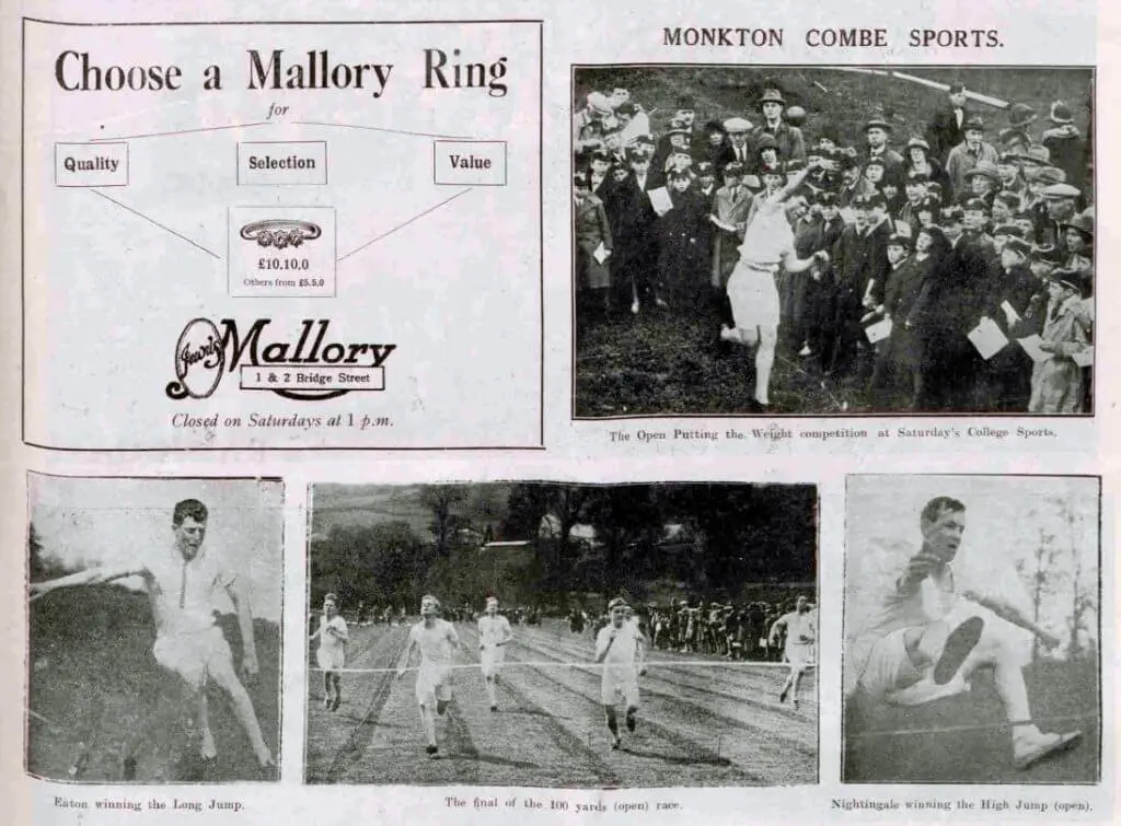 Monkton Combe school sports - Bath Chronicle and Weekly Gazette - Saturday 16 May 1925